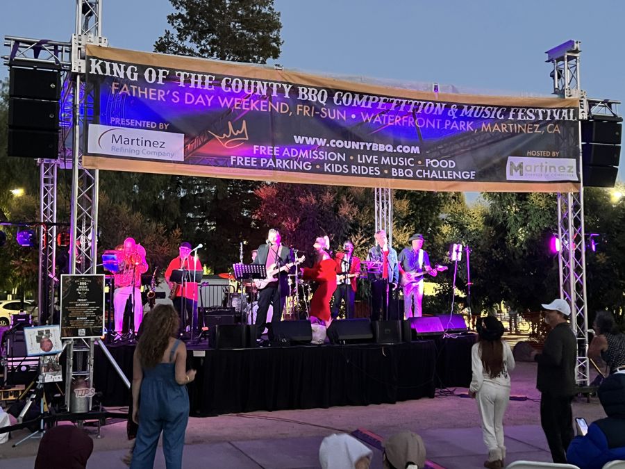 Sound Travels stage setup at a live show